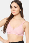 Bleeding Heart Double Layered Non Wired Full Coverage T-Shirt Bra - Rose pink — thumbnail 3
